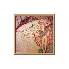 Рисунок на ткани для вышивания бисером " Серебряный дождь"